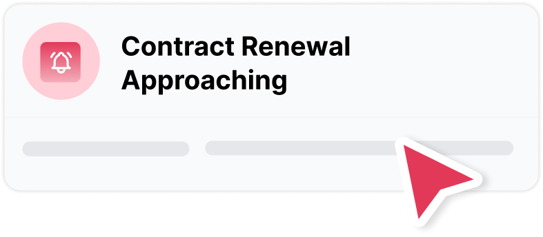 Contract renewal alert